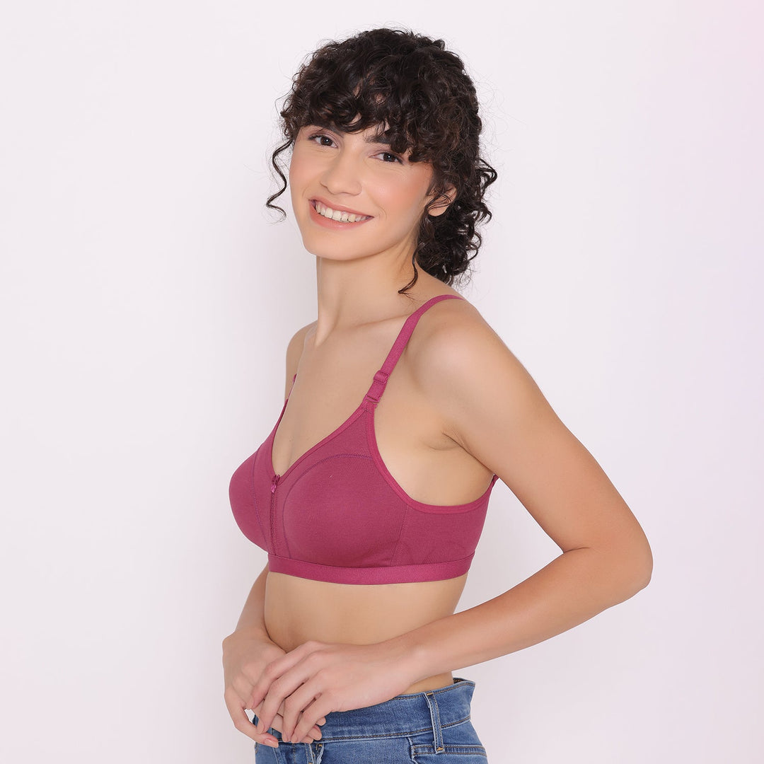 Women's Non Padded Non-Wired Regular Bra-VEGAS COMBO OF 2