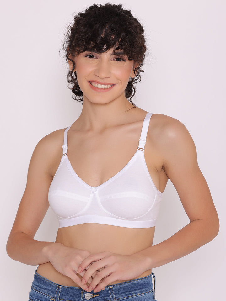 Women's Non Padded Non-Wired Regular Bra-RIO Combo of 2