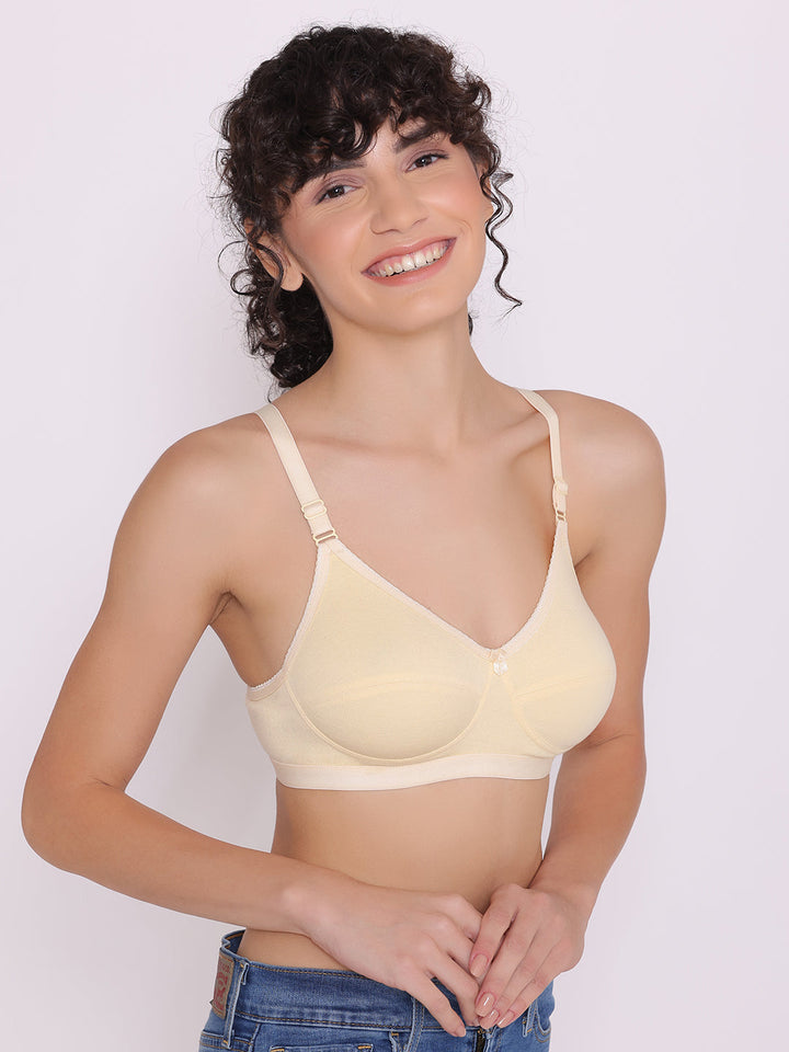 Women's Non Padded Non-Wired Regular Bra-RIO Combo of 2