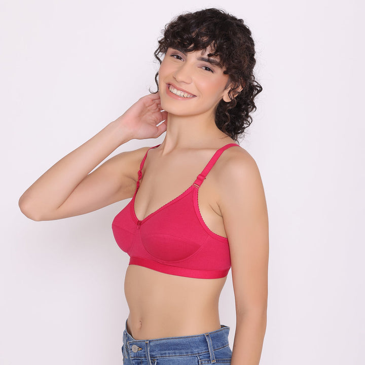 Women's Non Padded Non-Wired Regular Bra-RIO Combo of 6