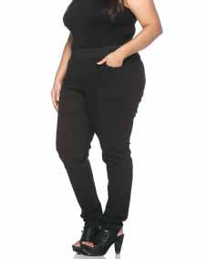 Plus Size Black Tight Fit Jeggings