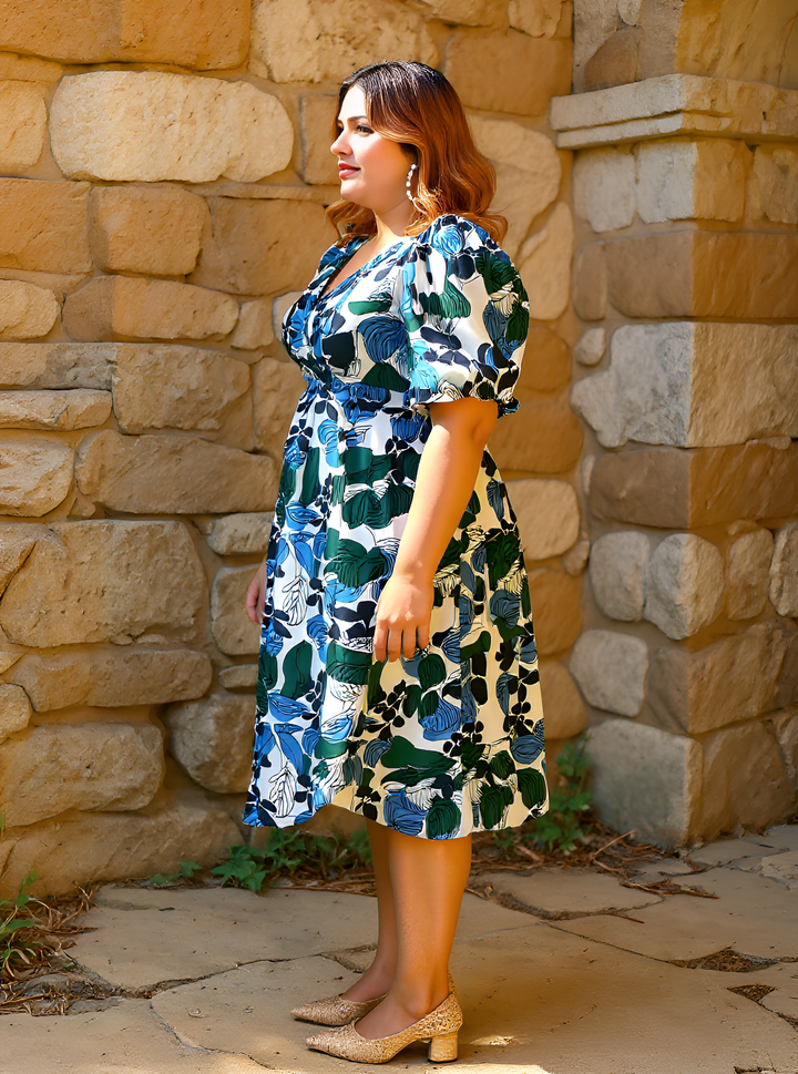 Abstract Block Dress