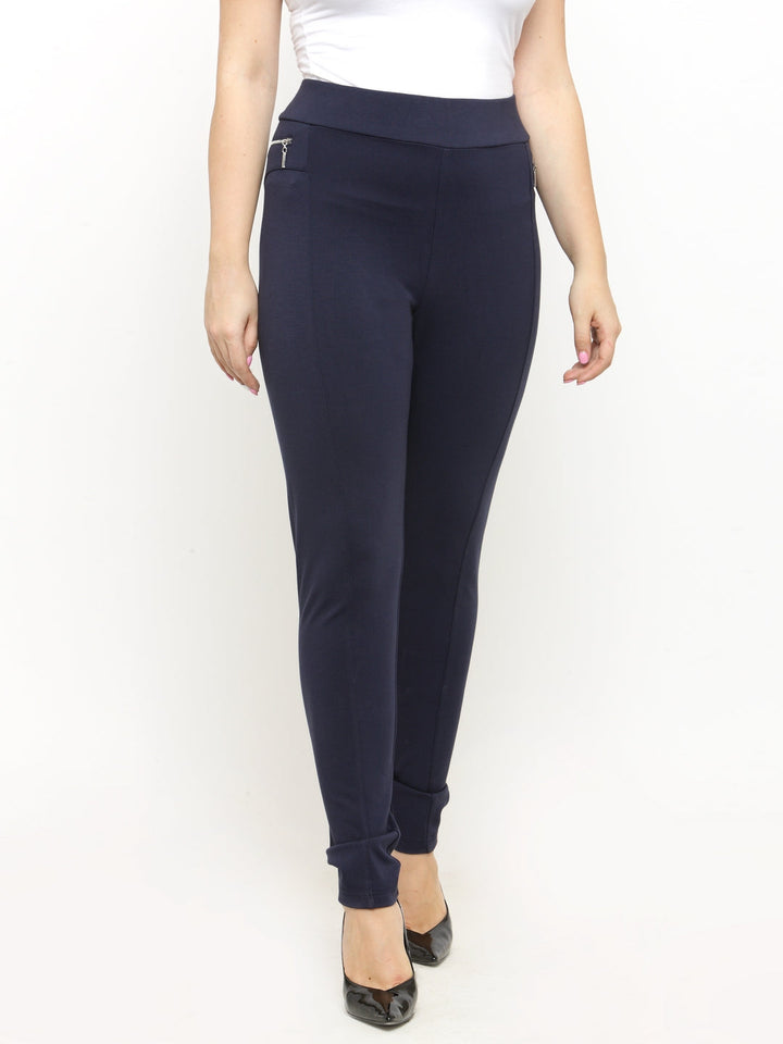 Plus Size Navy Blue Jeggings
