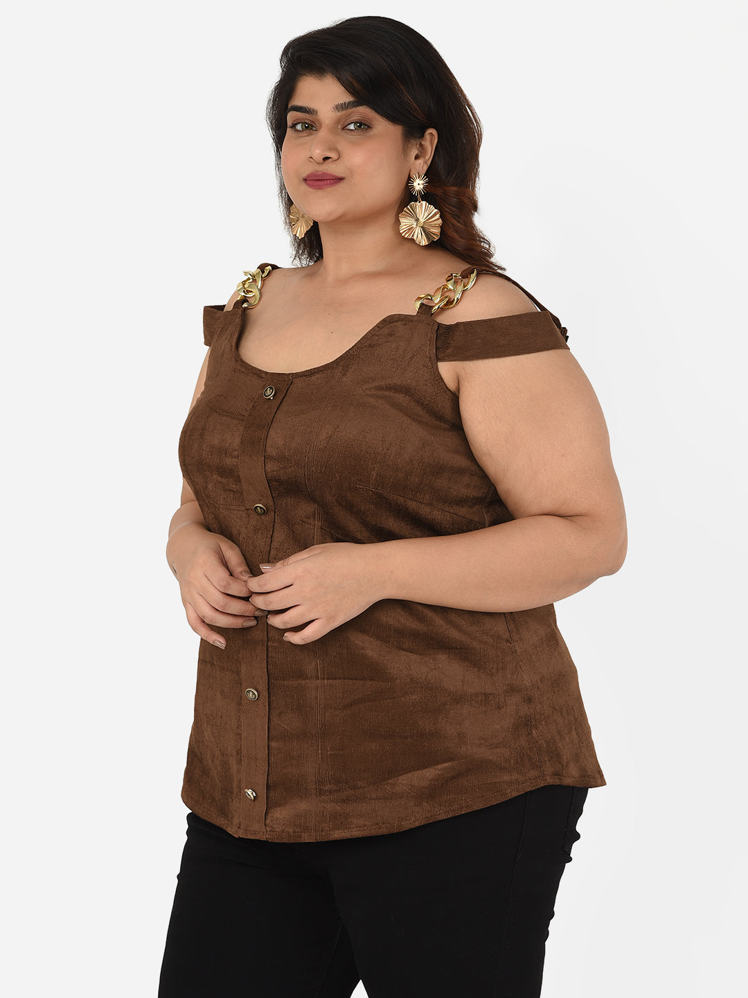 Bailey cold-shoulder Top