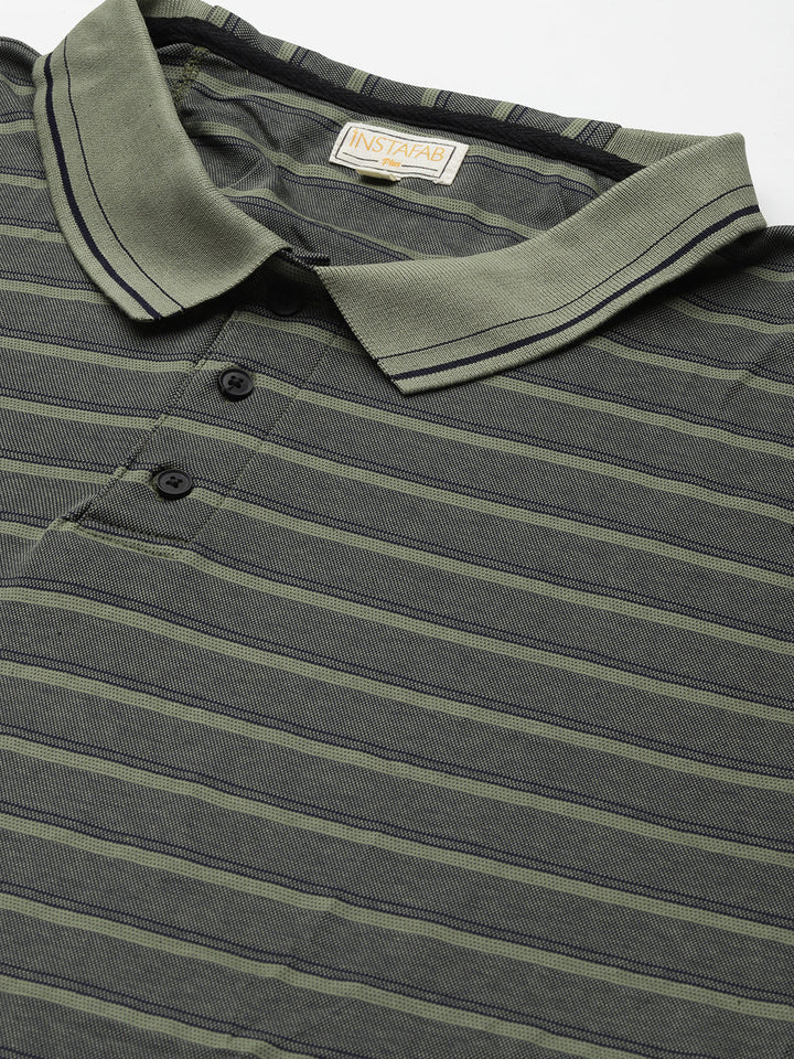 Striped Half Sleeve Casual T-Shirt