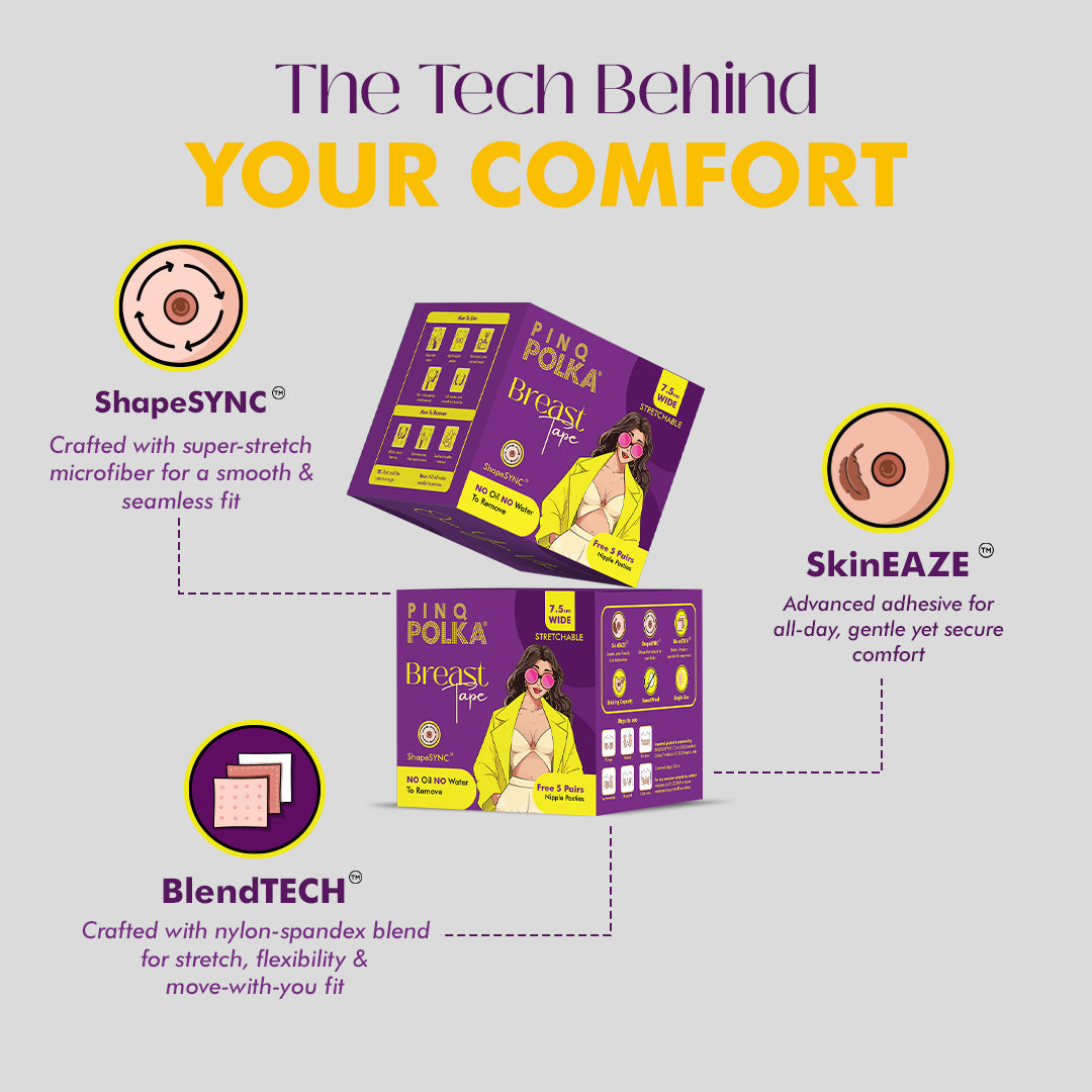 Breast Tape (Free 5 pairs of Nipple Pasties)