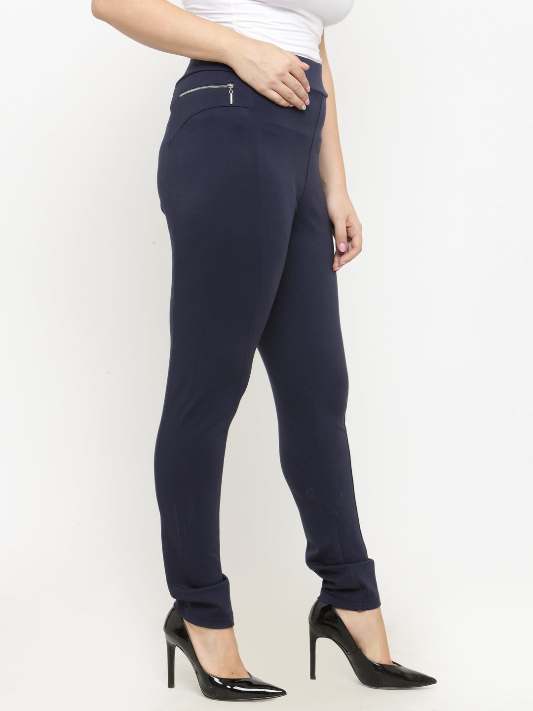 Plus Size Navy Blue Jeggings