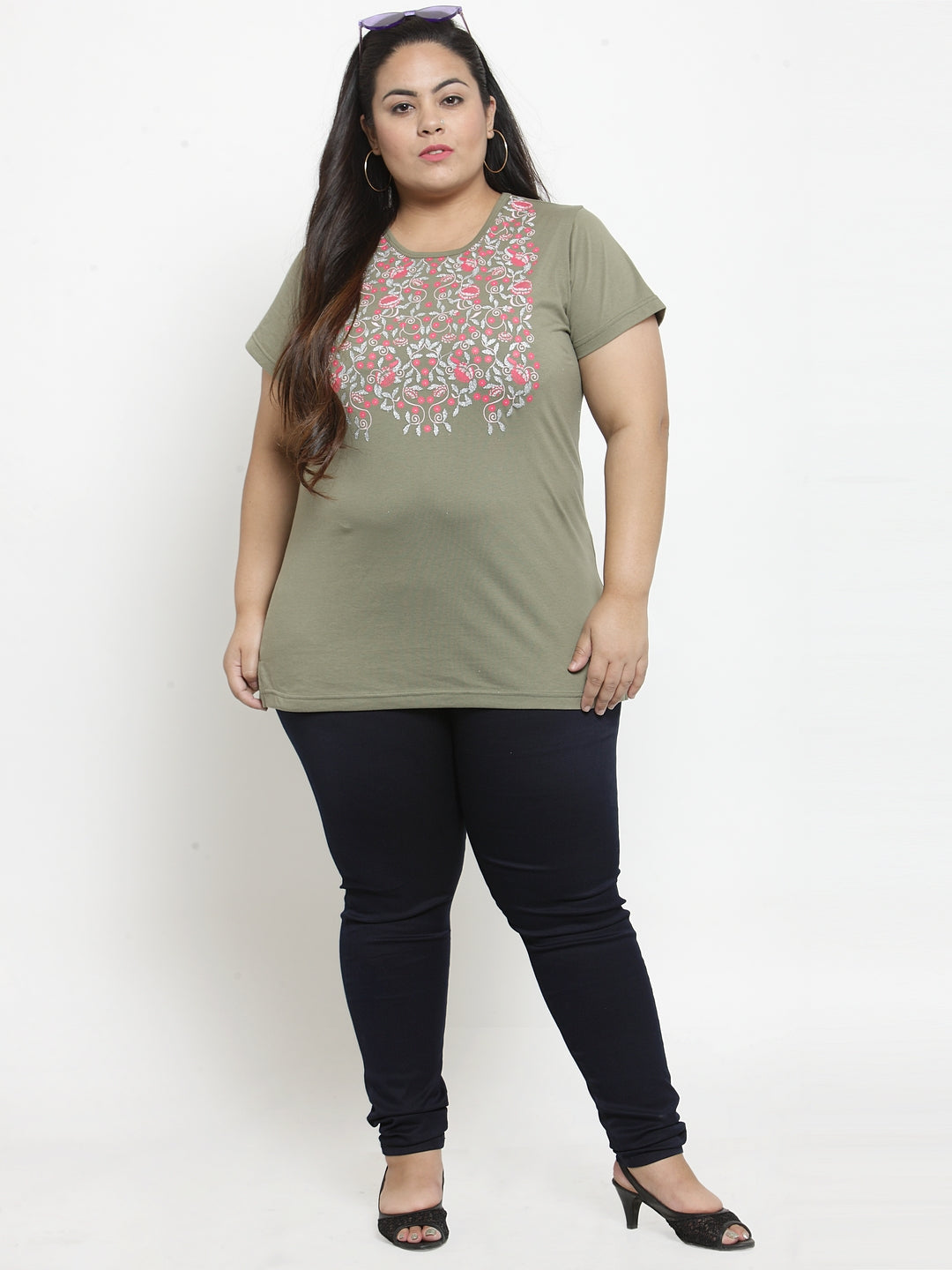 Plus Size Blue Slim Jeggings