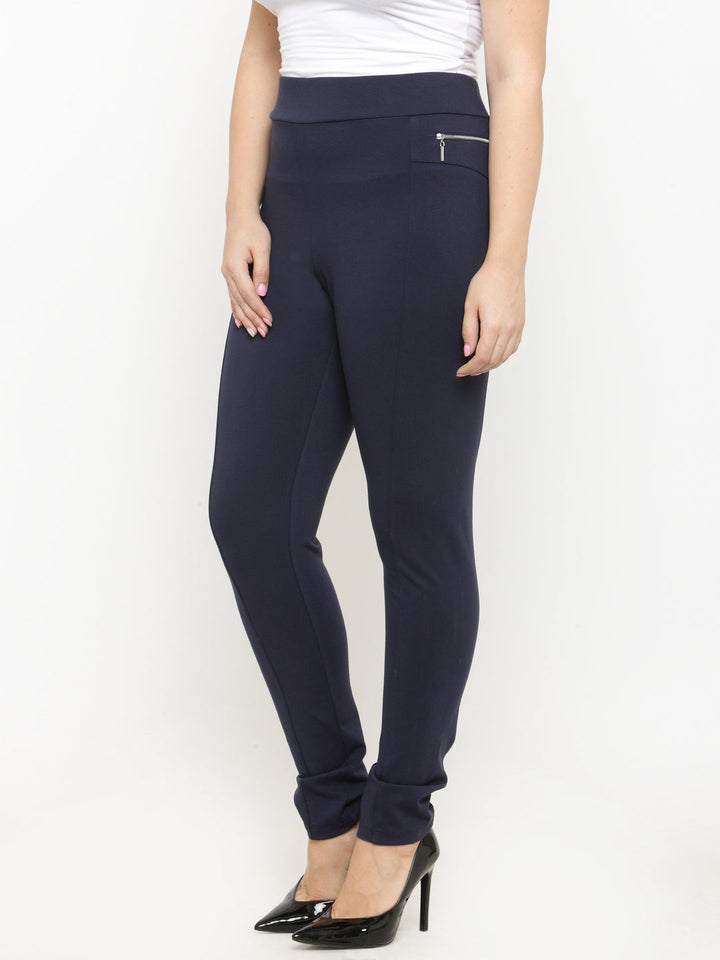 Plus Size Navy Blue Jeggings
