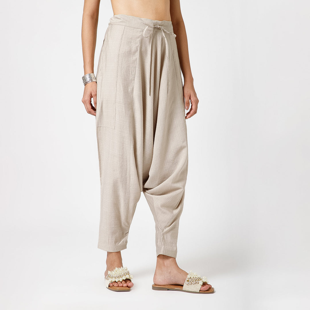 Beige Harem Pant