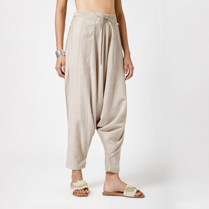 Beige Harem Pant