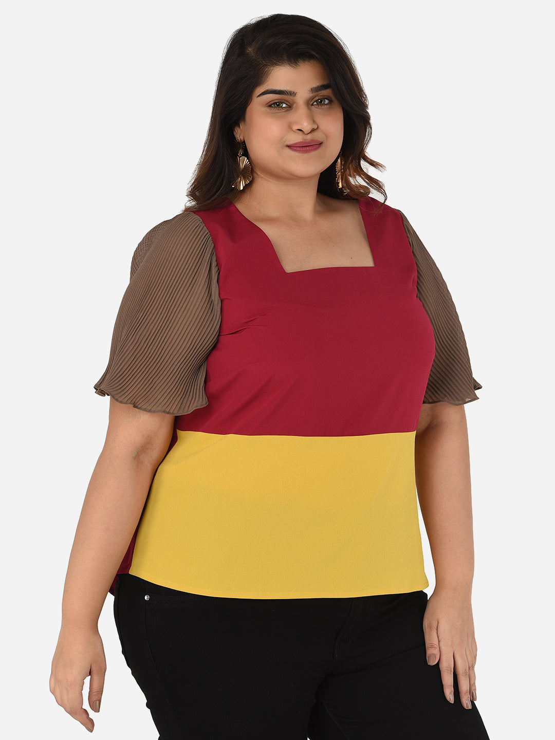 Nicole Colour-block Top