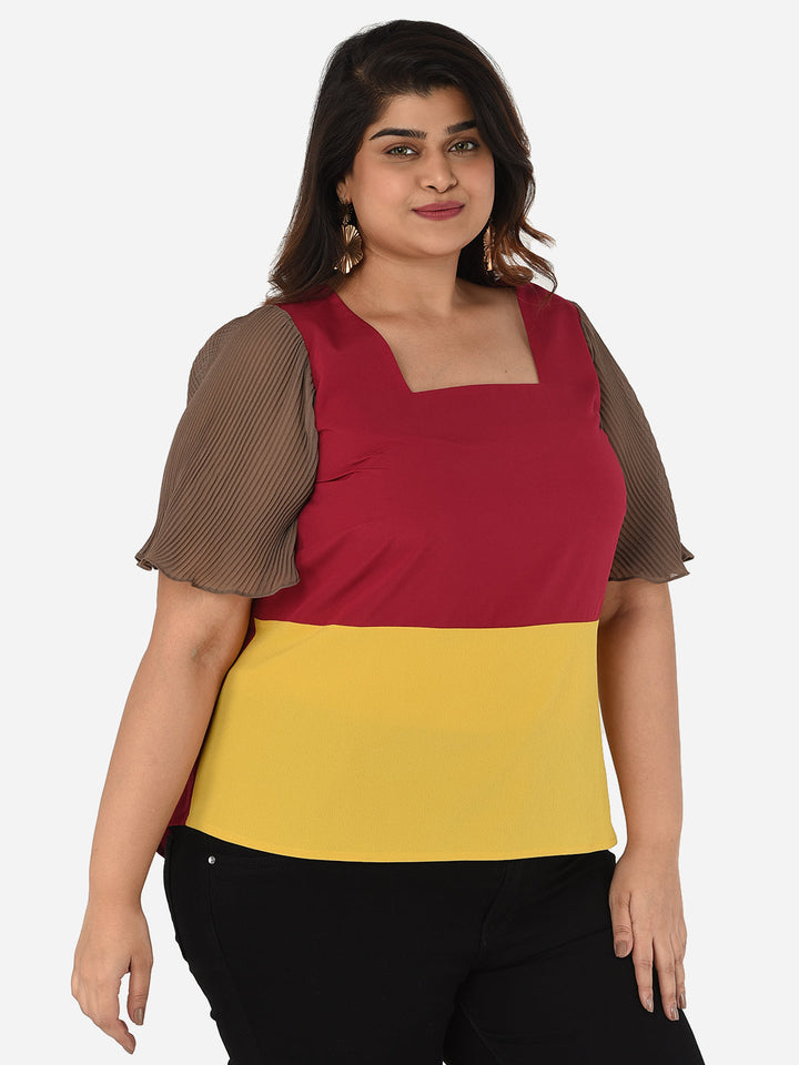 Nicole Colour-block Top
