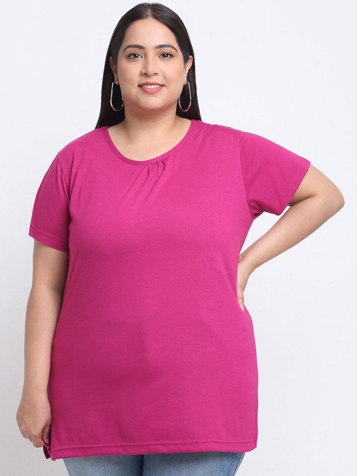 Plus Size Women  Cotton T-shirt