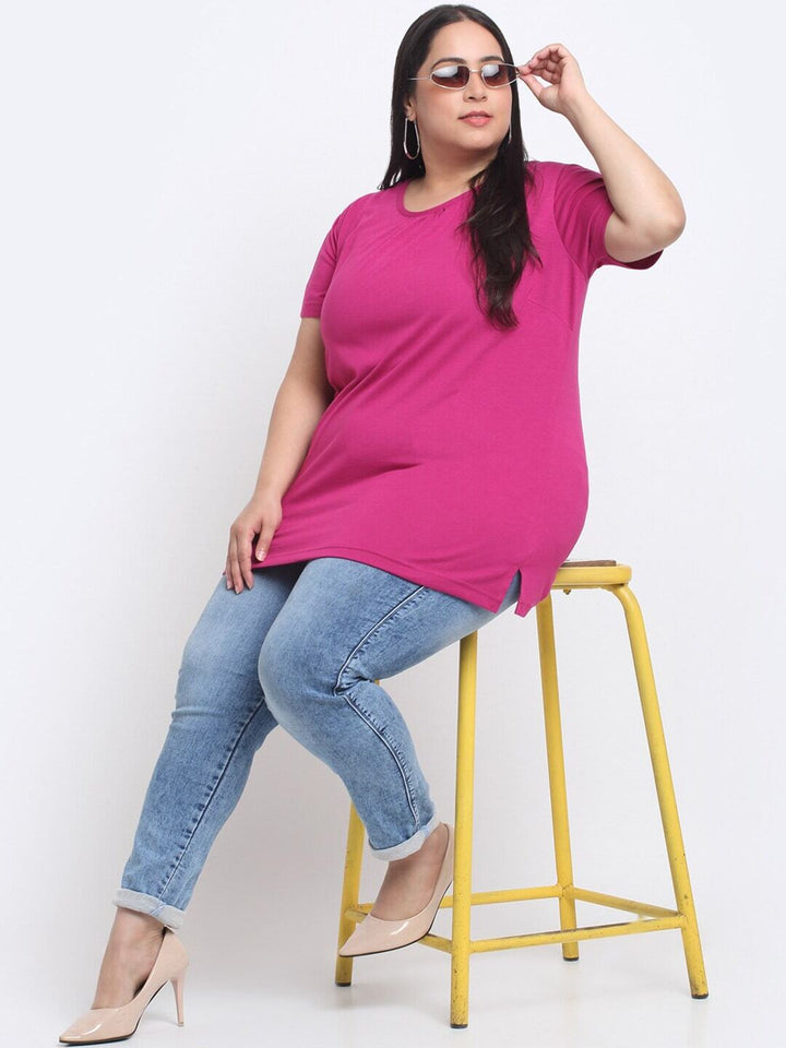Plus Size Women  Cotton T-shirt