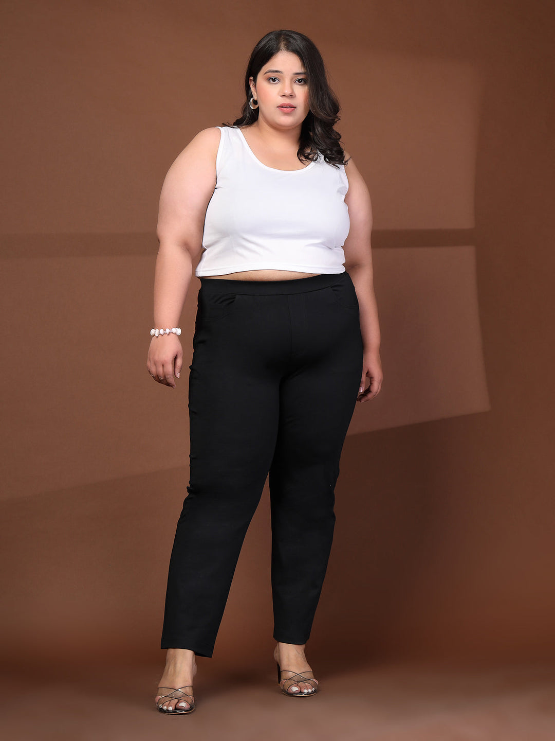 Plus Size Ankle Length Gym Tights