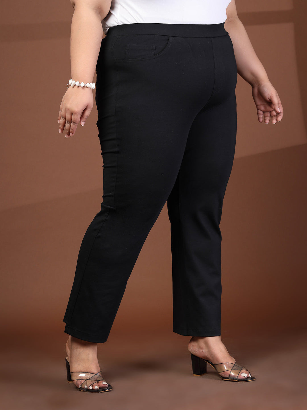 Plus Size Ankle Length Gym Tights