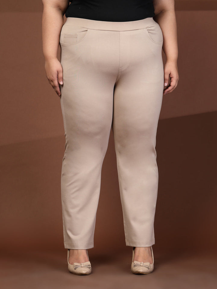 Plus Size Ankle Length Gym Tights