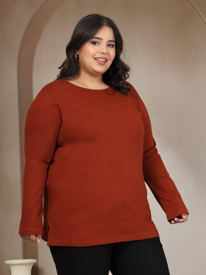 Plus Size Wine T-shirt