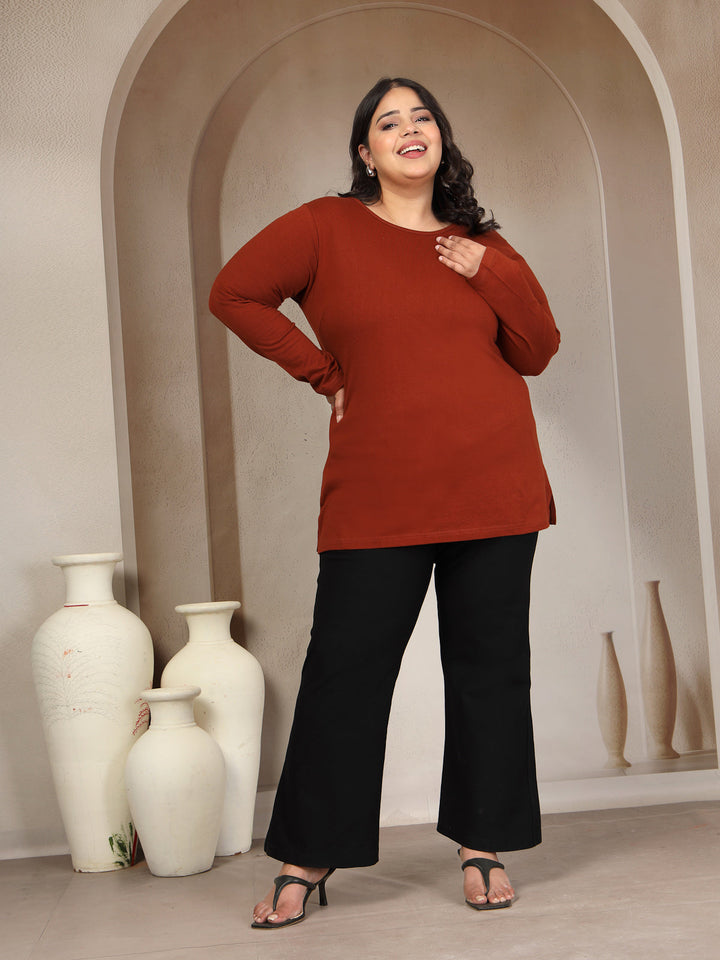 Plus Size Wine T-shirt