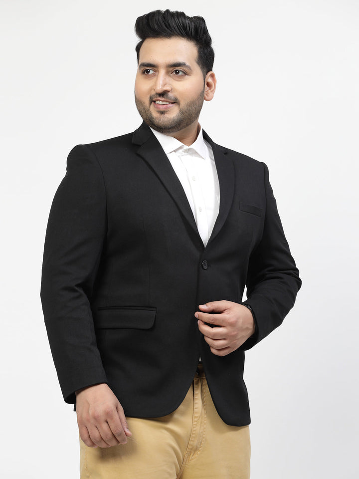 Plus Size Single Breasted Formal Blazer