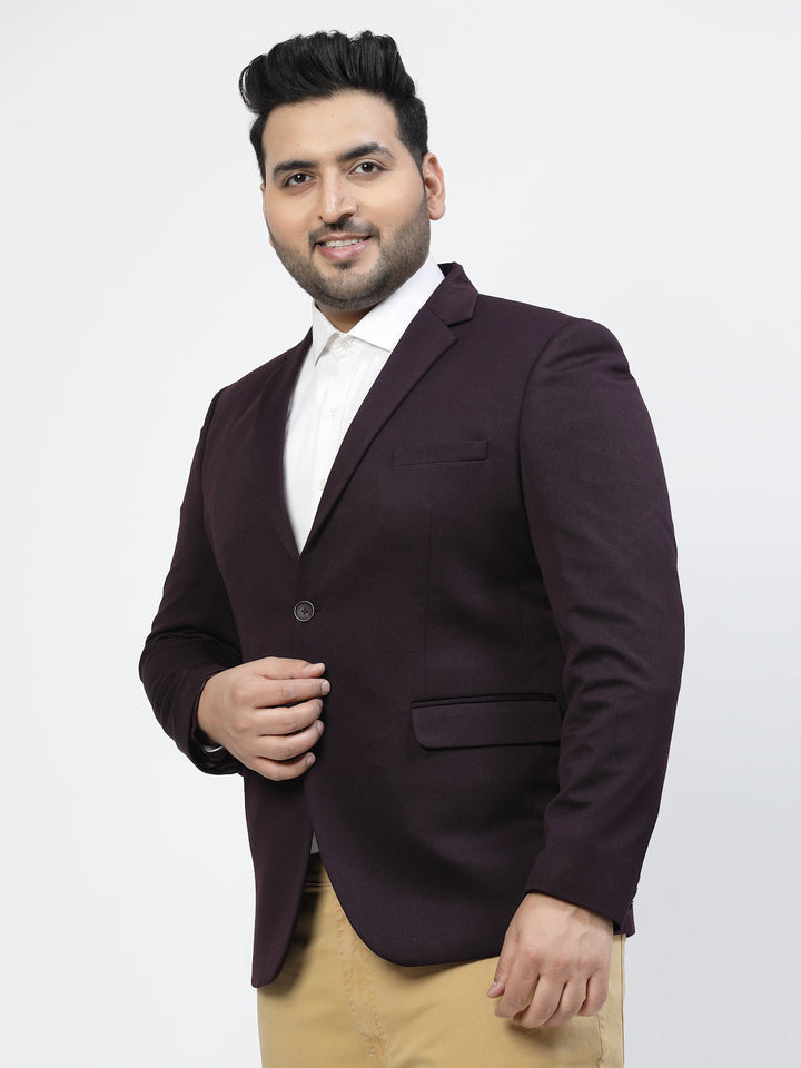 Plus Size Single Breasted Formal Blazer