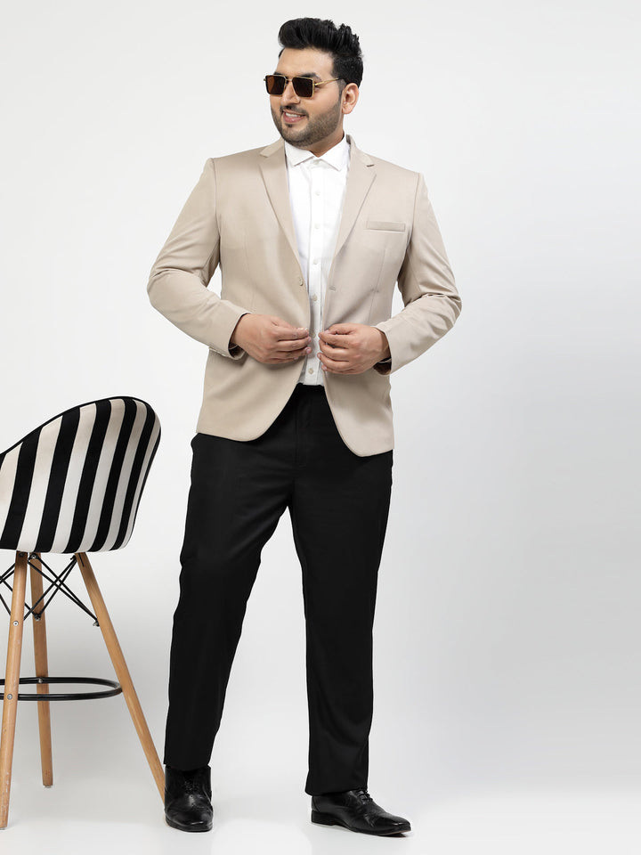 Plus Size Single Breasted Formal Blazer