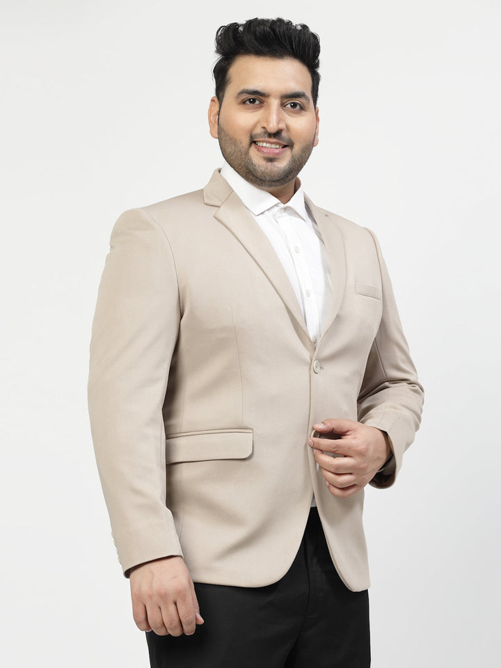 Plus Size Single Breasted Formal Blazer