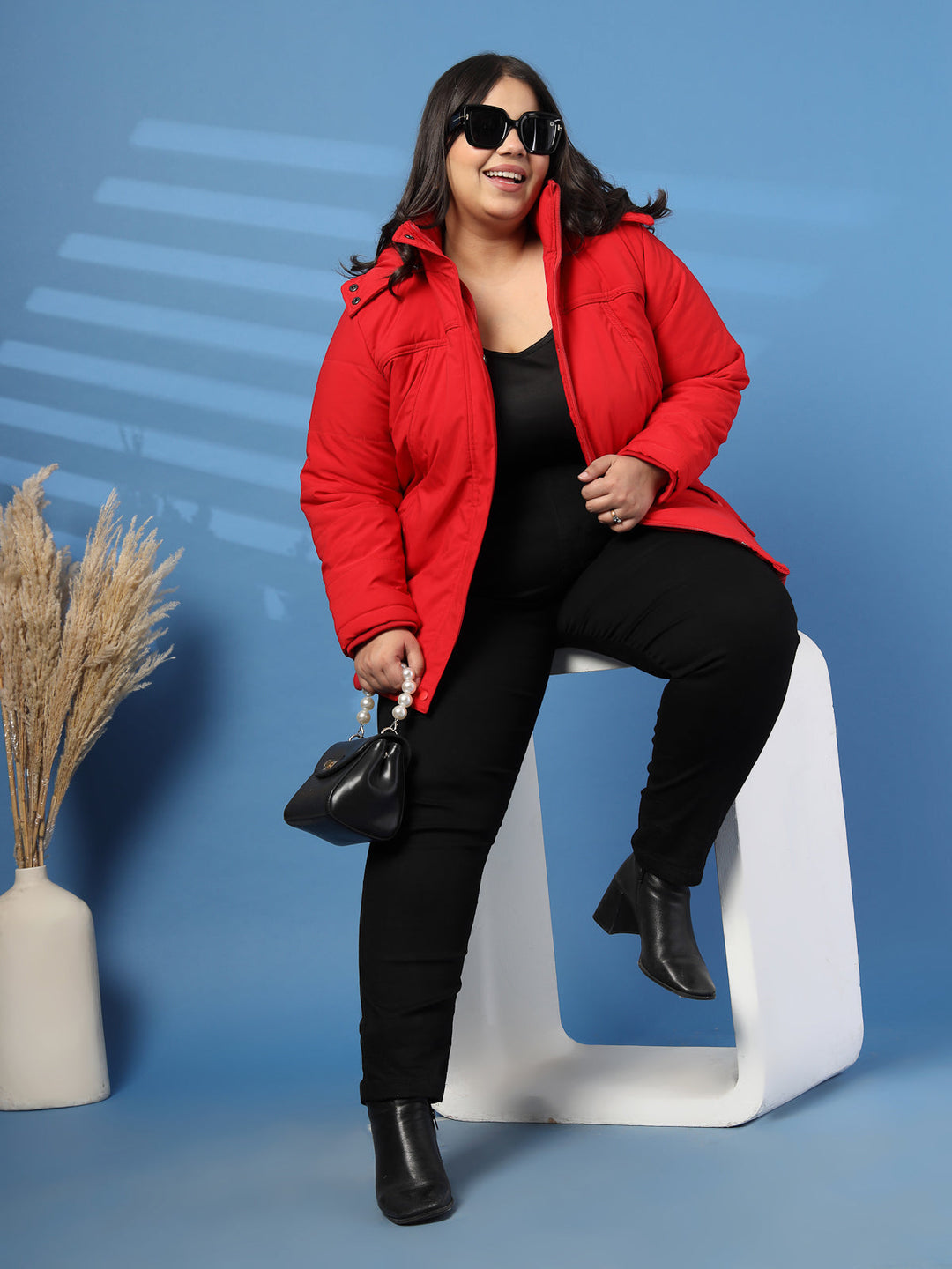Plus Size Women Lightweight Puffer Jacket
