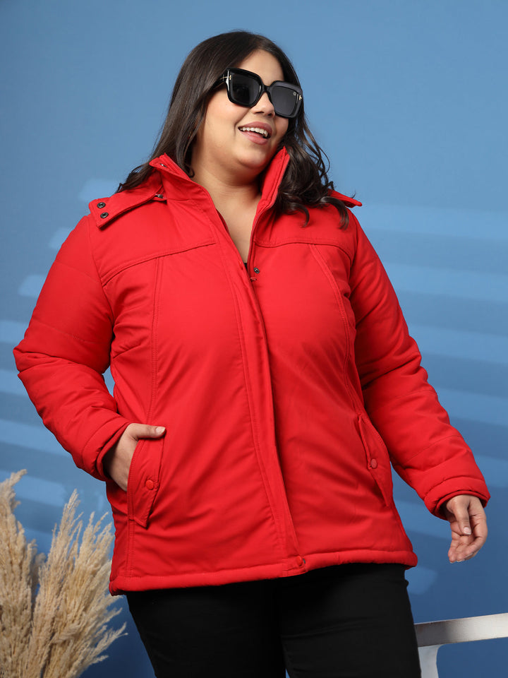 Plus Size Women Lightweight Puffer Jacket