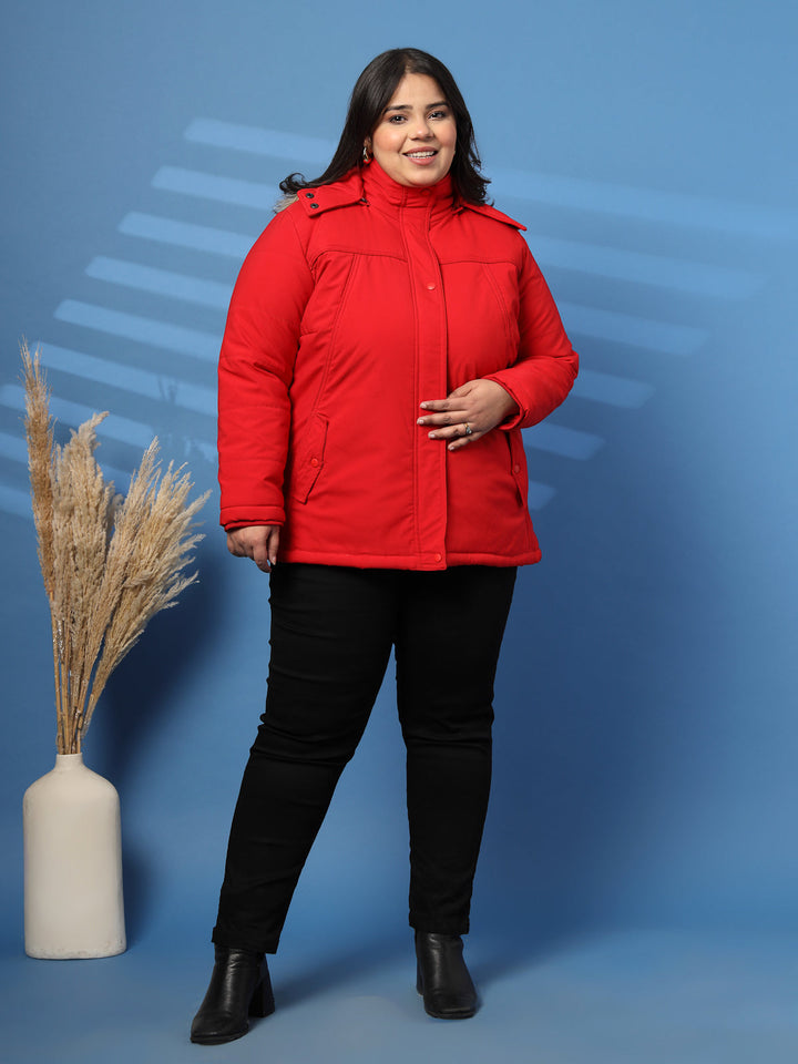 Plus Size Women Lightweight Puffer Jacket