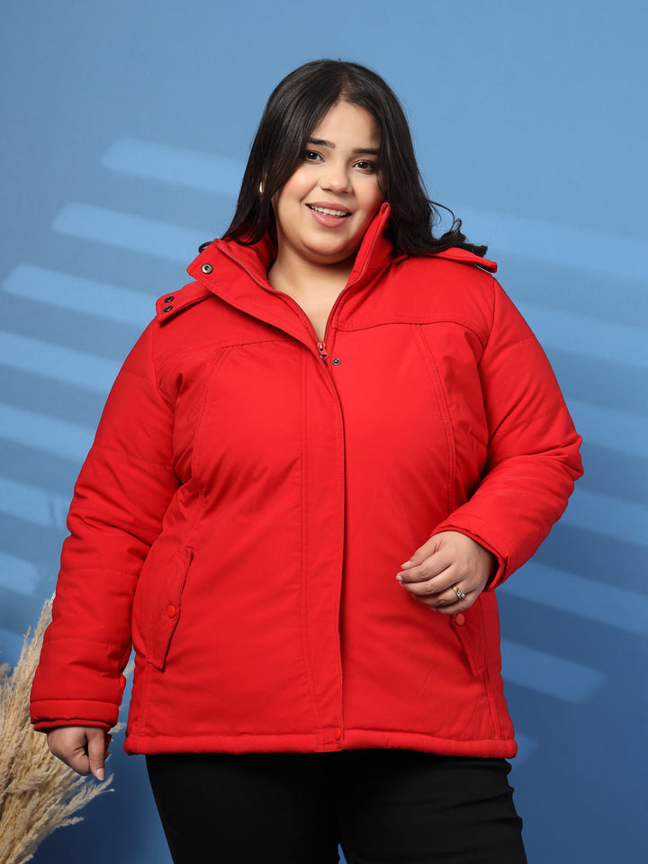 Plus Size Women Lightweight Puffer Jacket