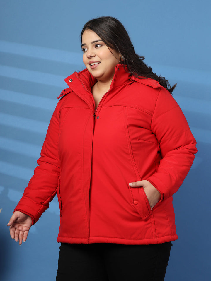 Plus Size Women Lightweight Puffer Jacket
