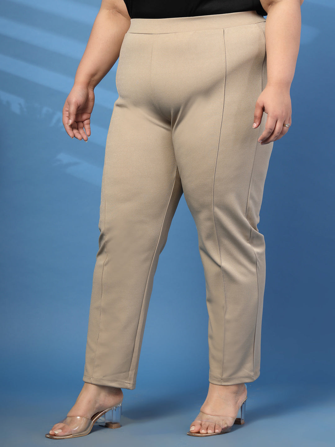 Plus Size Relaxed Fit Slip-On Jeggings