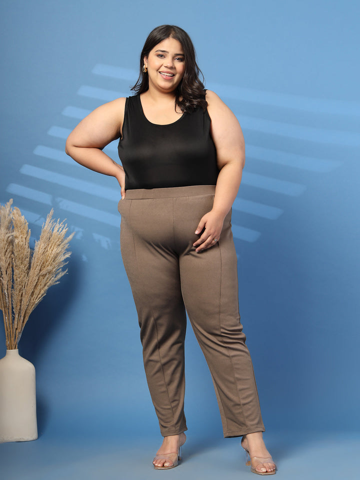 Plus Size Relaxed Fit Slip-On Jeggings