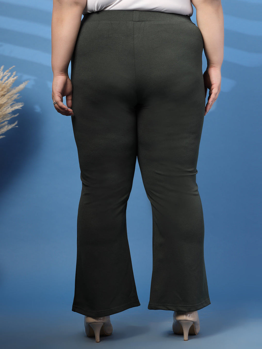 Plus Size Olive Slim Fit Jeggings
