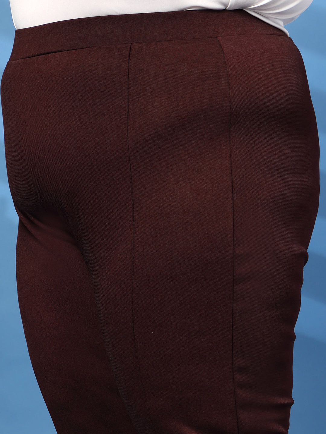 Plus Size Women Wine Jeggings