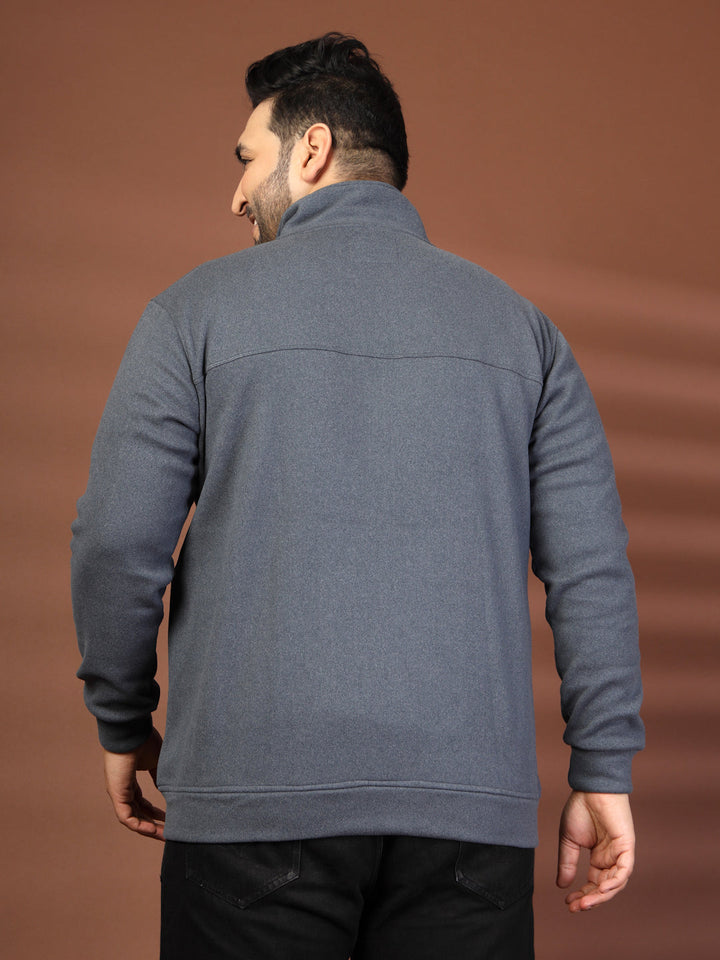 Plus Size Men's Lightweight Jacket Full Zip Stand Collar Baseball Jacket