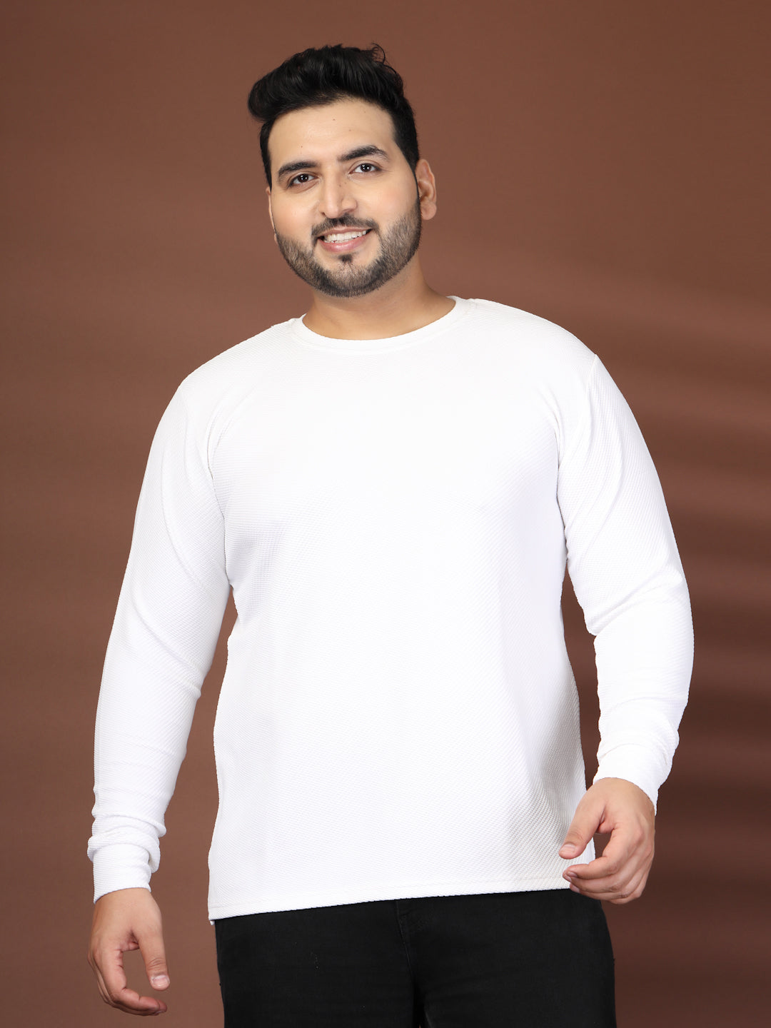 Plus Size Round Neck Pullover Sweatshirt