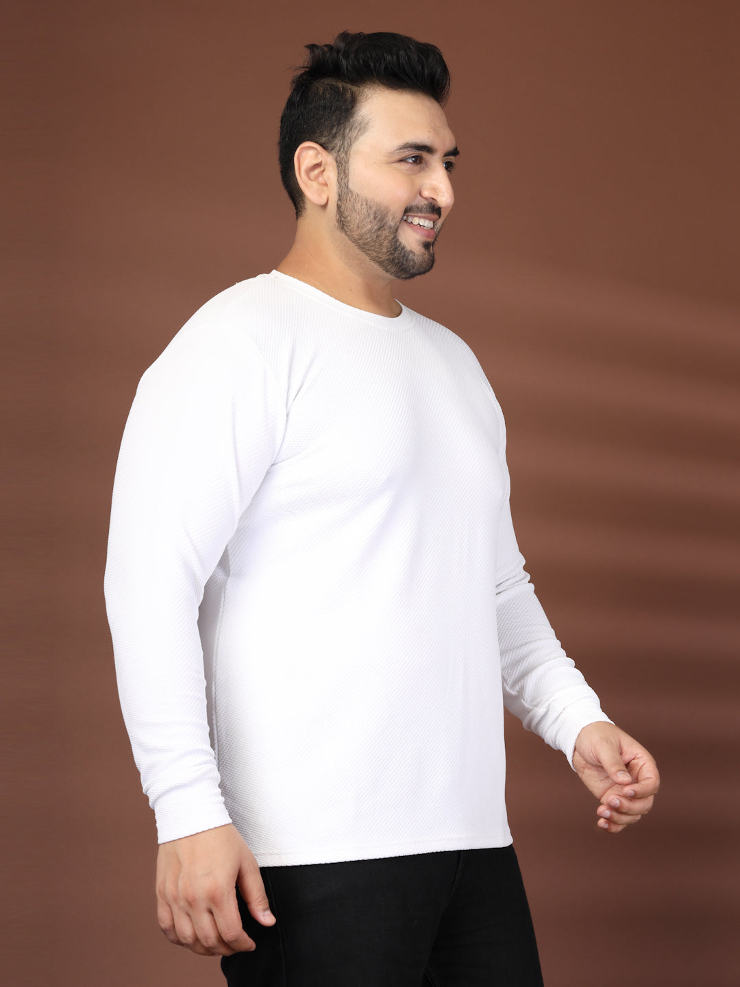 Plus Size Round Neck Pullover Sweatshirt