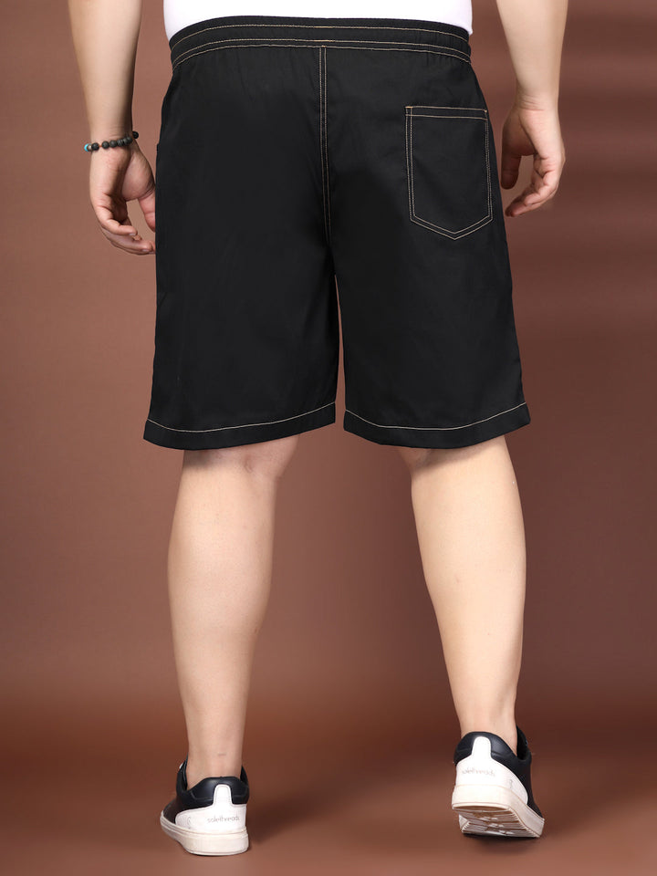Plus Size Pure Cotton Relaxed-Fit Cargo Shorts