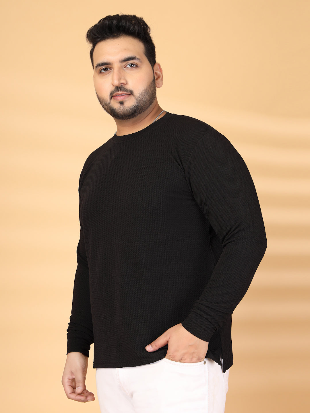 Plus Size Round Neck Pullover Sweatshirt