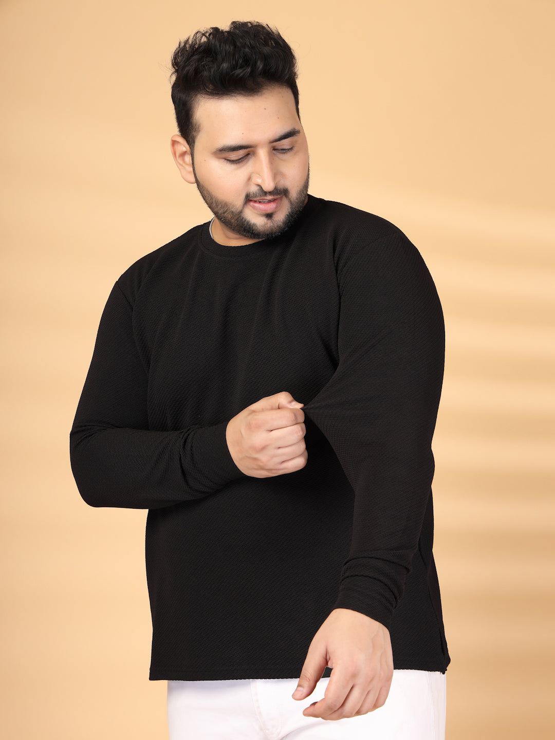 Plus Size Round Neck Pullover Sweatshirt