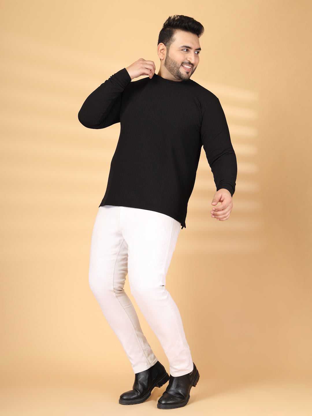 Plus Size Round Neck Pullover Sweatshirt