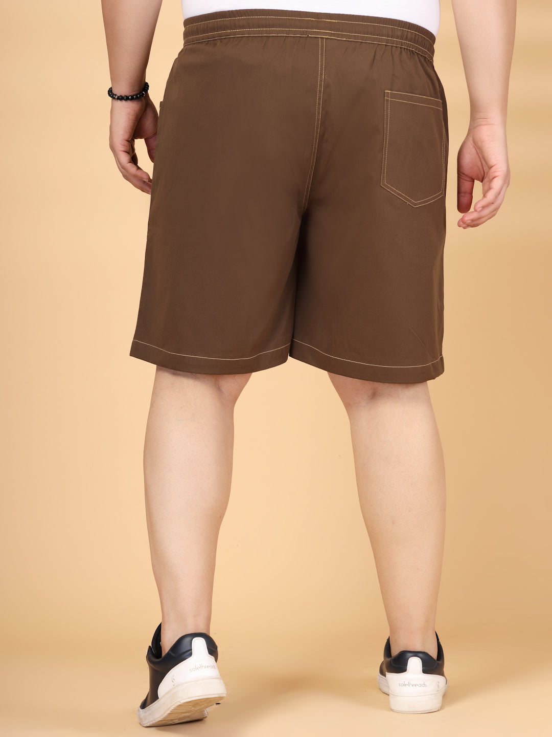 Plus Size Pure Cotton Relaxed-Fit Cargo Shorts