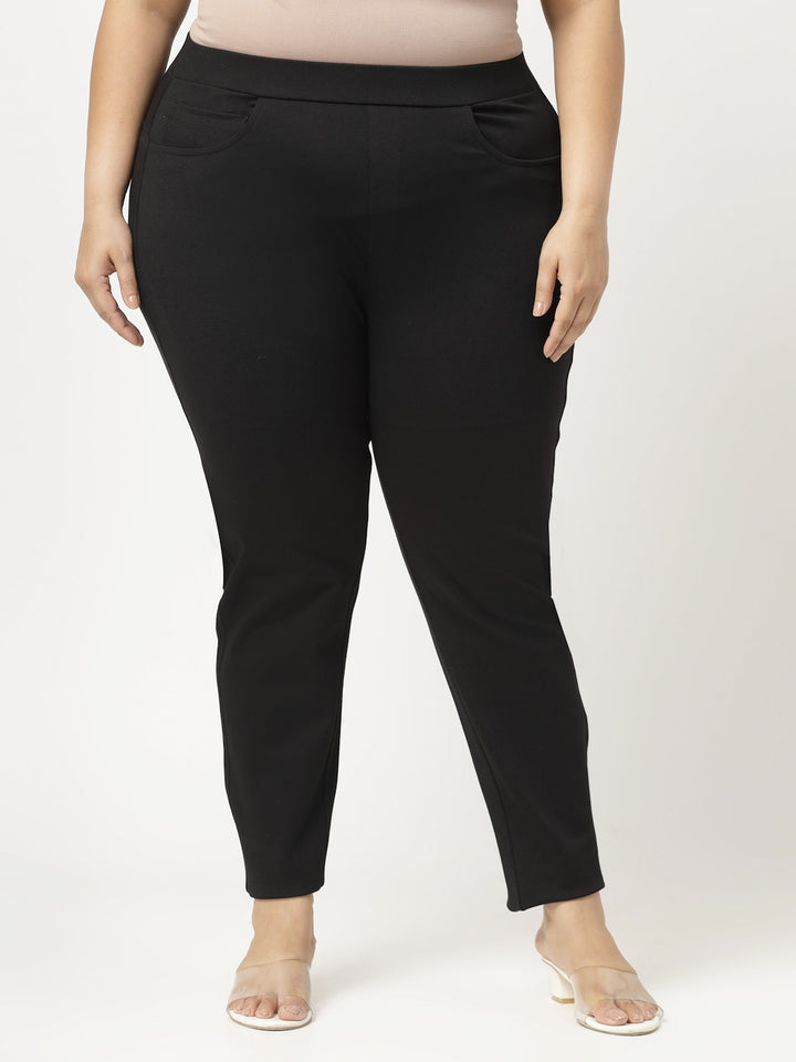 Plus Size  Women Regular Fit Jeggings