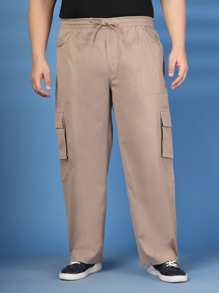 Plus Size Men Relaxed-Fit Cargos Trousers