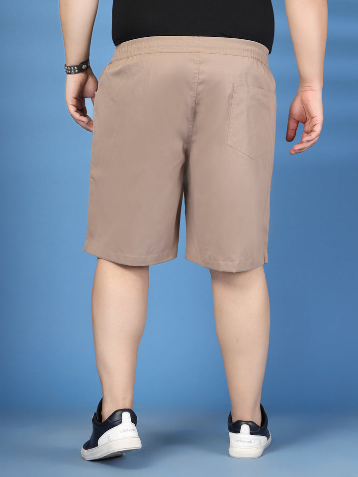 Plus Size Pure Cotton Relaxed-Fit Cargo Shorts