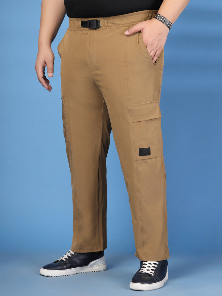 Plus Size Men Regular Fit Cargo Trousers
