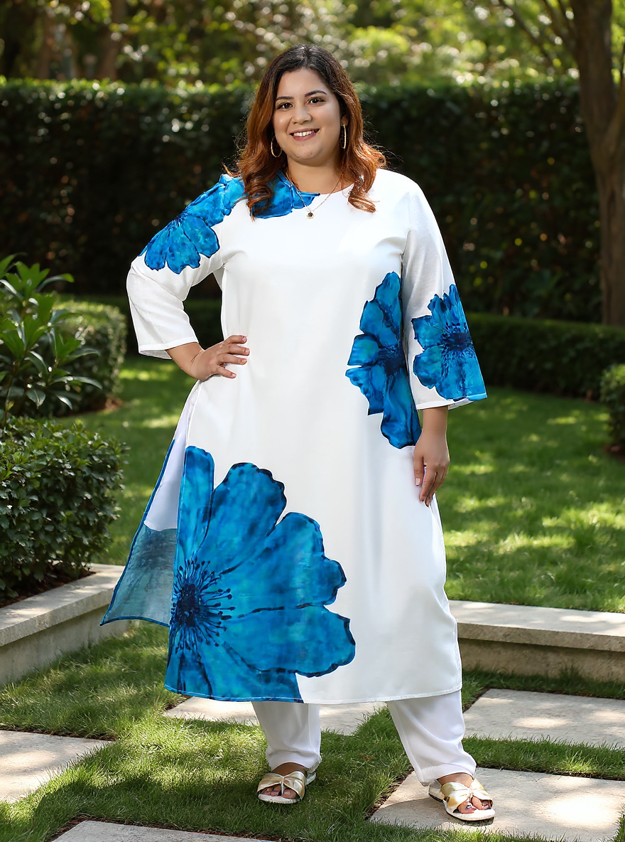 Primrose Flora Kurta With Trousers